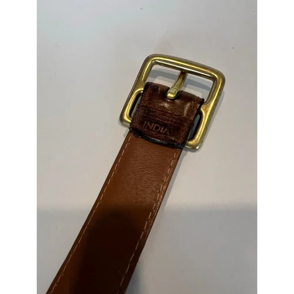 Full Grain Leather Men's Belt Brown Size 36 SG
